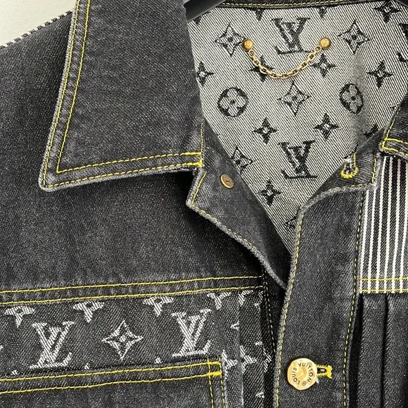 Louis Vuitton x Nigo Monogram Denim Workwear Jacket - Picture 2 of 7